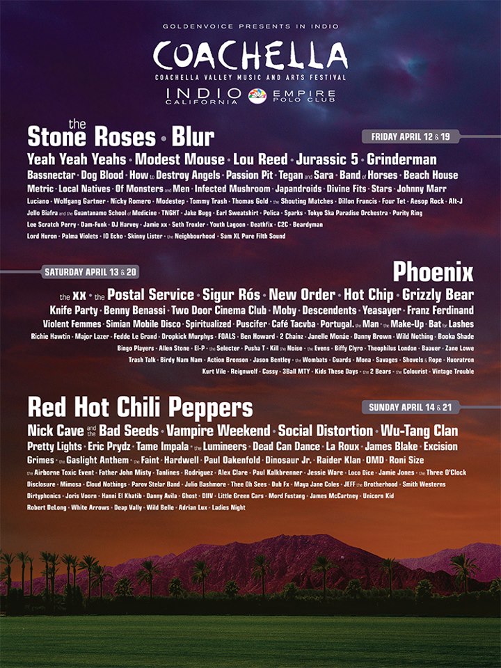 Coachella Line-up 2013