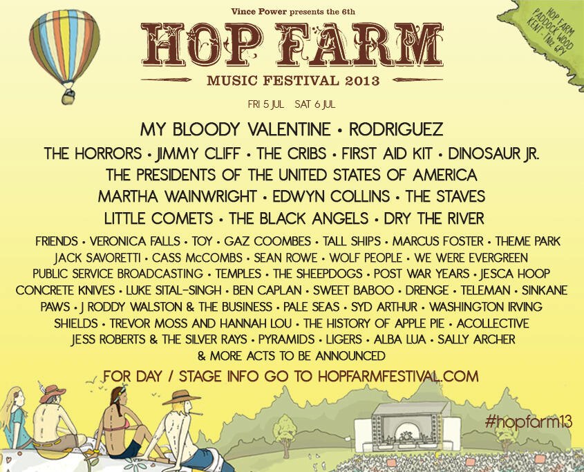 Hop Farm Music Festival Flyer