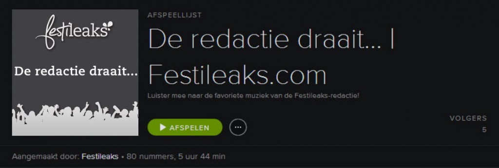 Festileaks Spotify Redactie draait