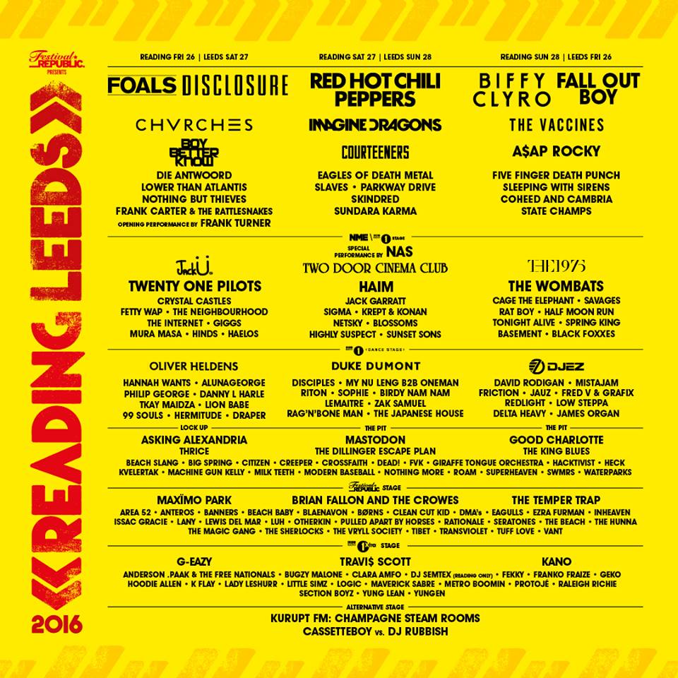 reading and leeds 2016