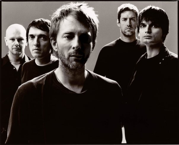 Radiohead Group Shoot Black White 2008