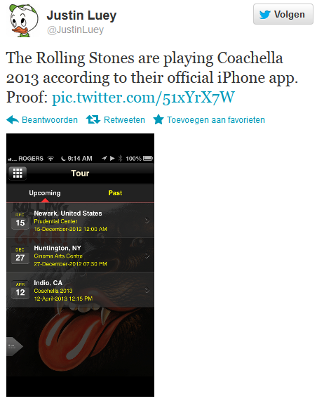 Printscreen Rolling Stones Coachella