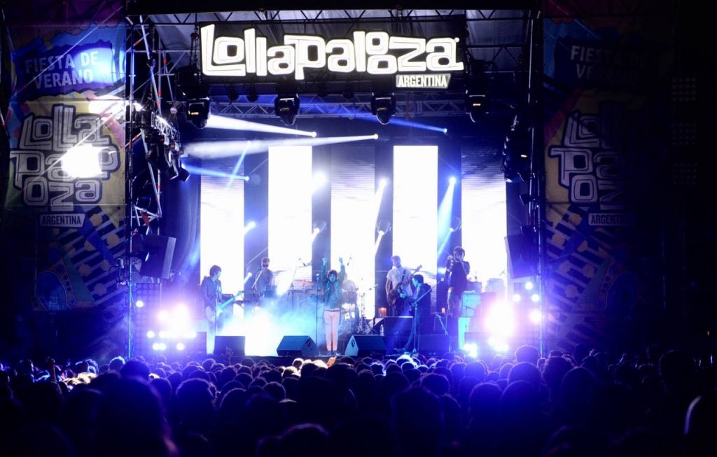 Lollapalooza afbeelding eerste festivals
