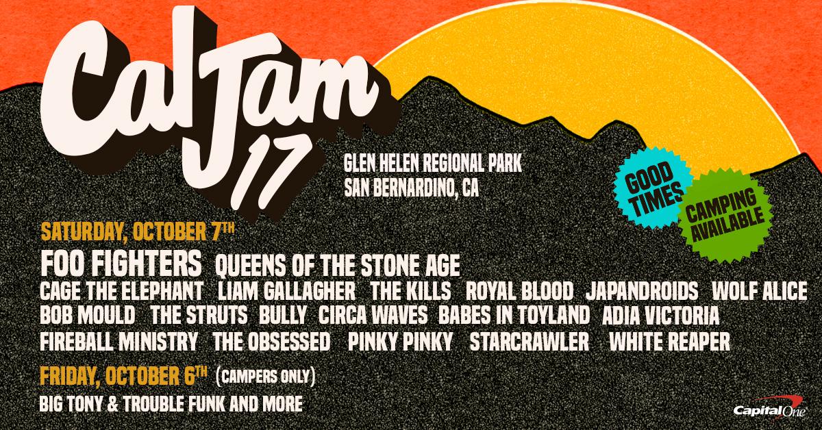 Gratis naar Foo Fighters op Cal Jam festival in Californië