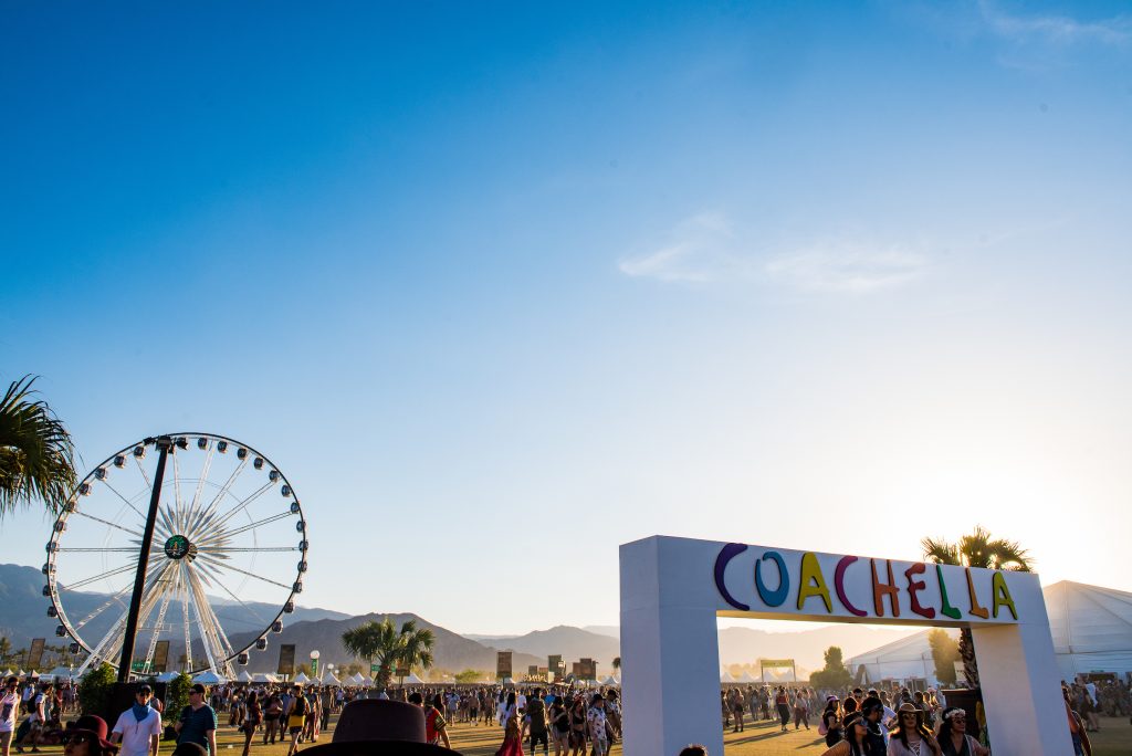 Coachella poort en reuzenrad