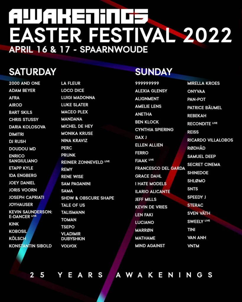 Awakenings Easter Festival 2022 Poster