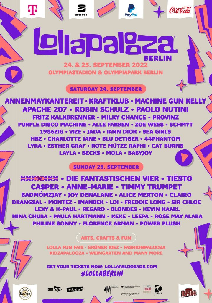 Lollapalooza Berlin 2022 poster