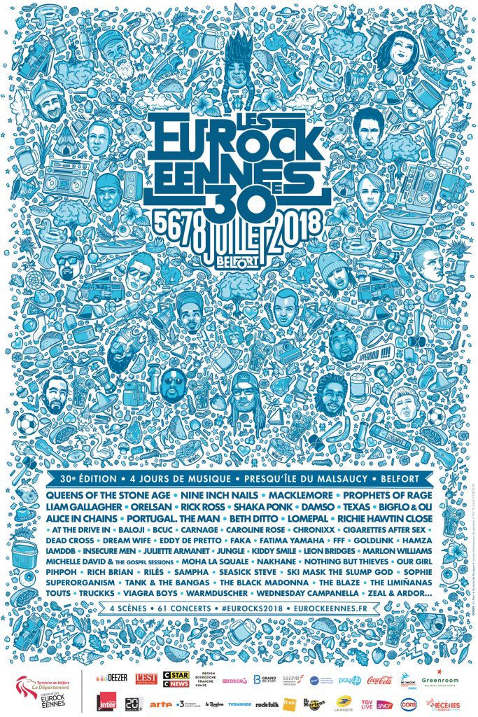 Les Eurockéennes de Belfort 2018 Poster