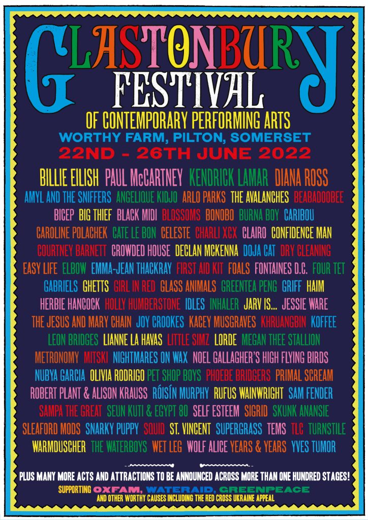 Glastonbury Festival 2022 Poster