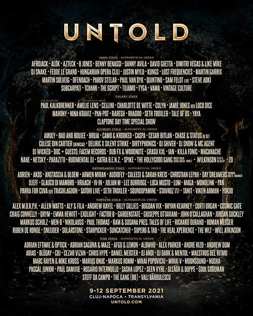 Untold Festival 2021 Poster