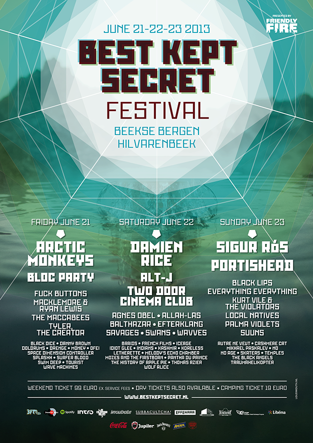 Best Kept Secret line-up poster 2013
