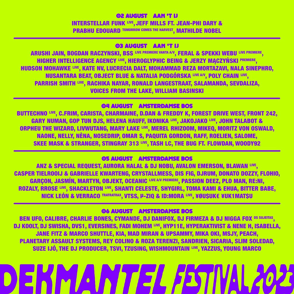 Dekmantel Festival 2023 Poster
