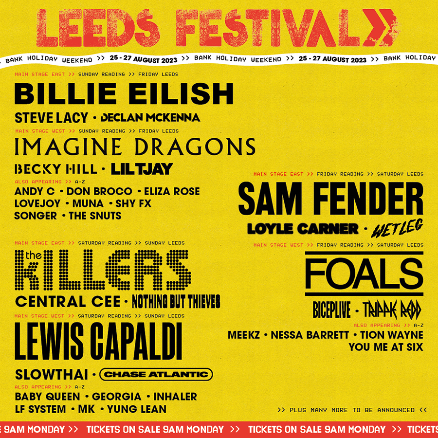 Leeds Festival 2023 Poster