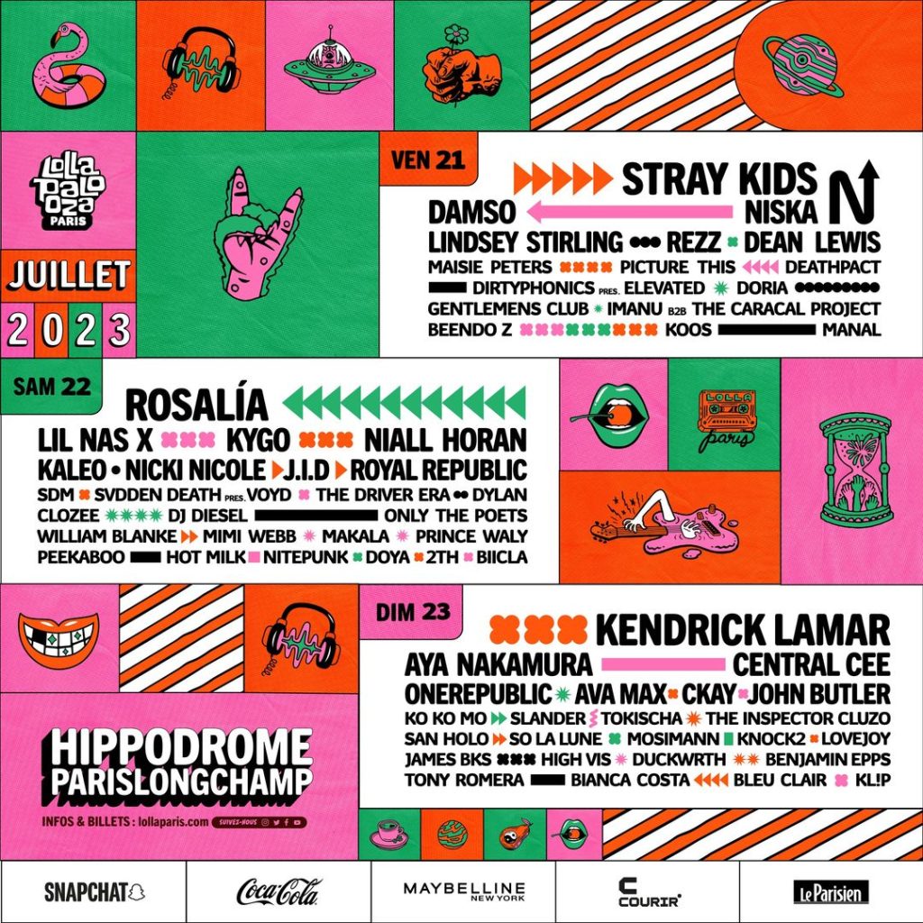 Lollapalooza Paris 2023 Poster