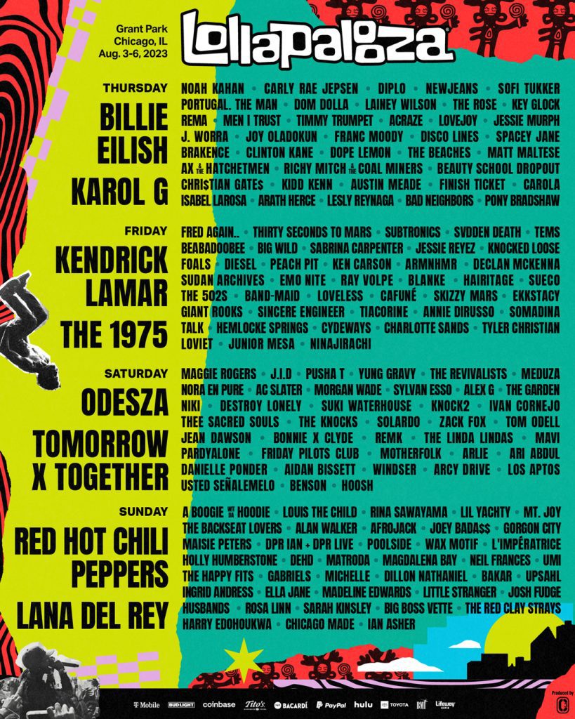 Lollapalooza 2023 Poster