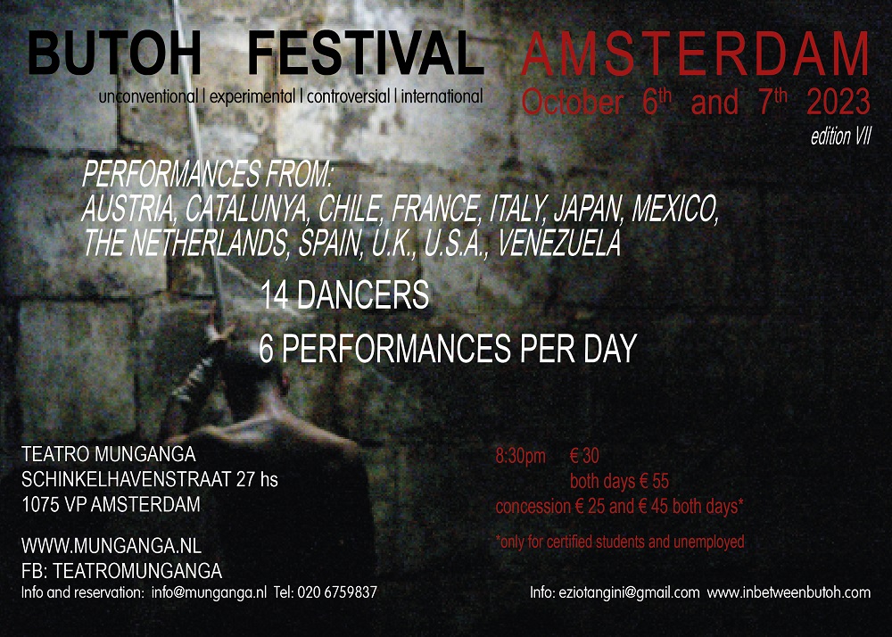 Butoh Festival Amsterdam 2023 Poster