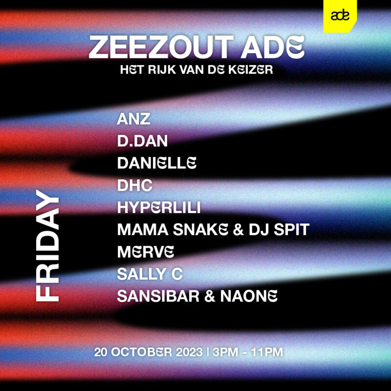 ZeeZout ADE - Friday 2023 Poster