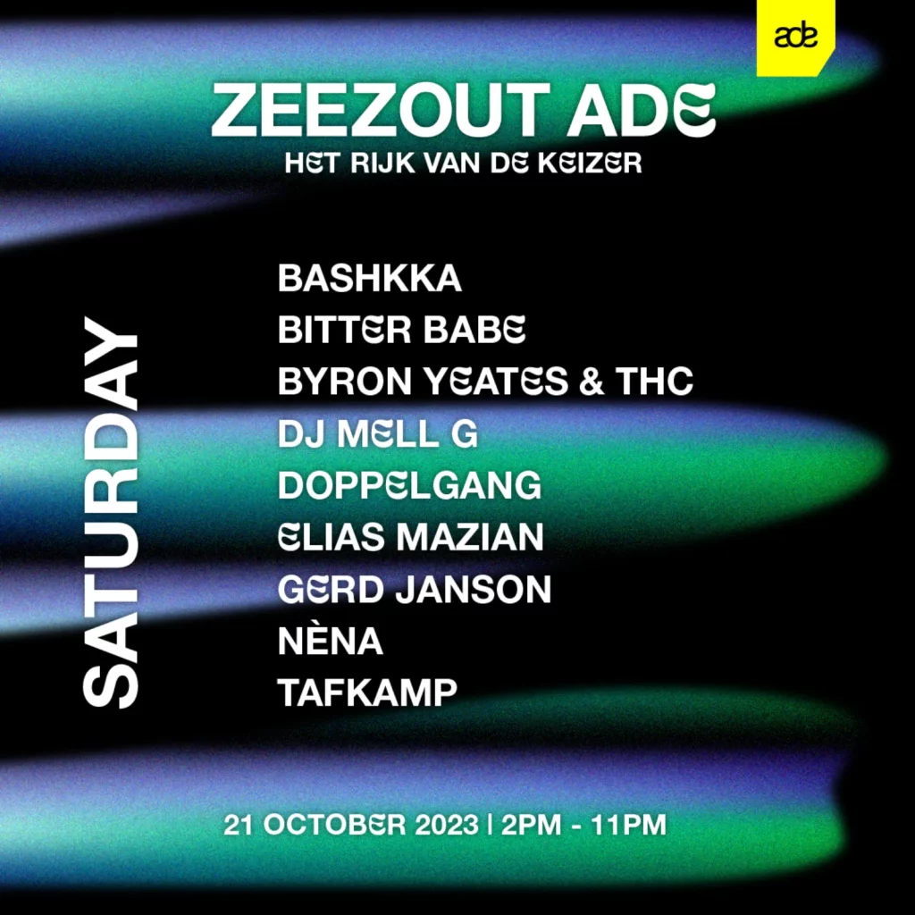 ZeeZout ADE - Saturday 2023 Poster