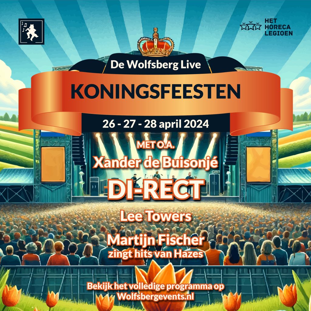 De Wolfsberg Live - Koningsfeesten 2024 Poster