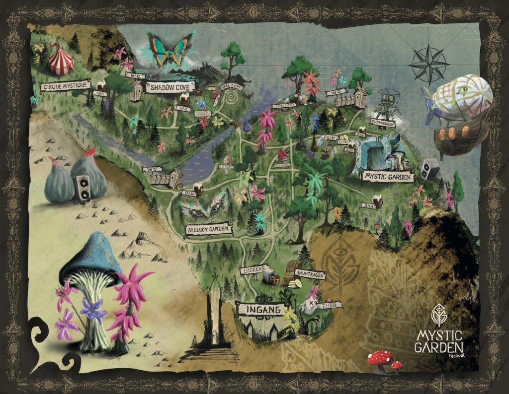 mystic garden plattegrond