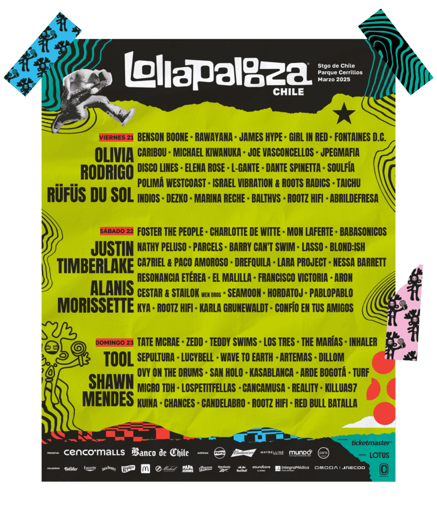 Lollapalooza Chile 2025 Poster