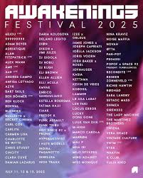 Awakenings Festival 2025 Poster
