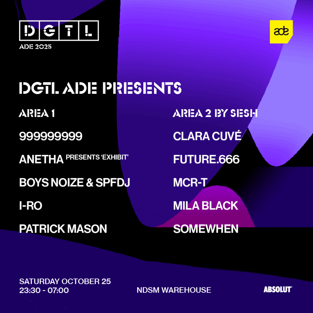 DGTL ADE - 999999999, Anetha, Patrick Mason & More 2025 Poster