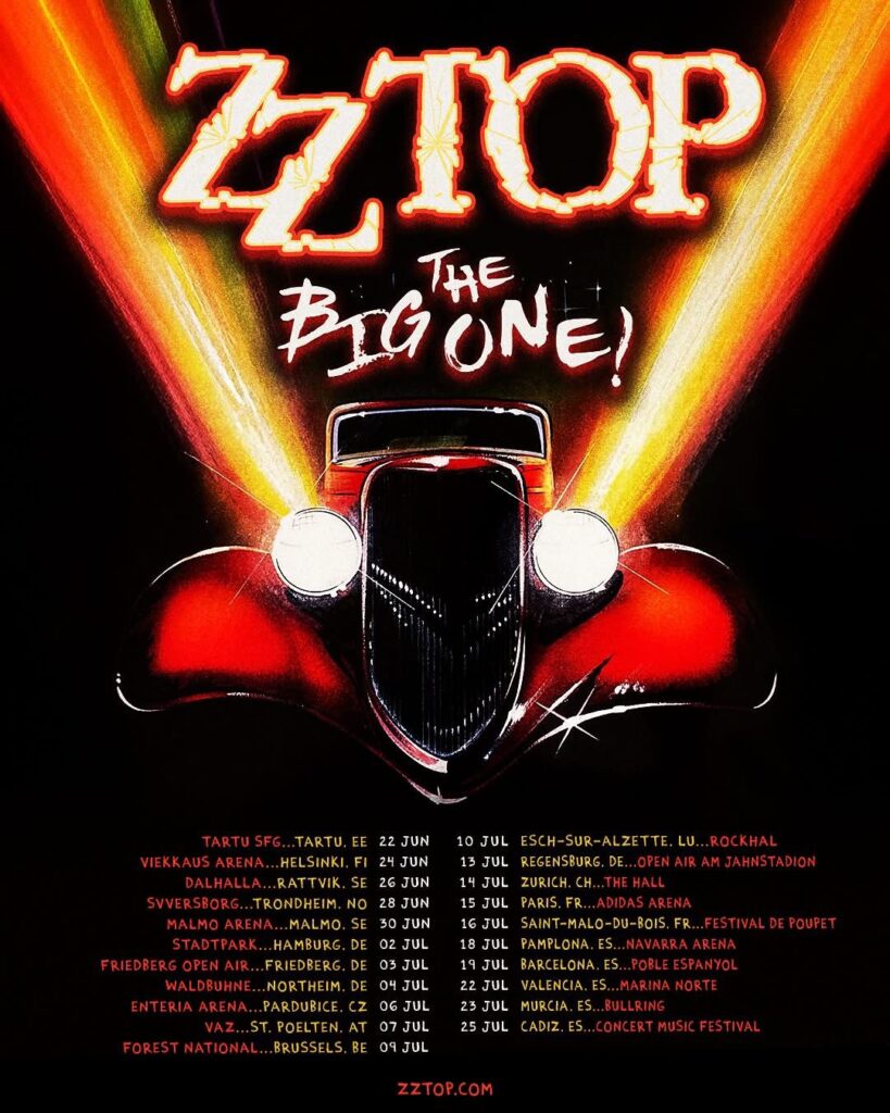 ZZ Top Europa tour 2026