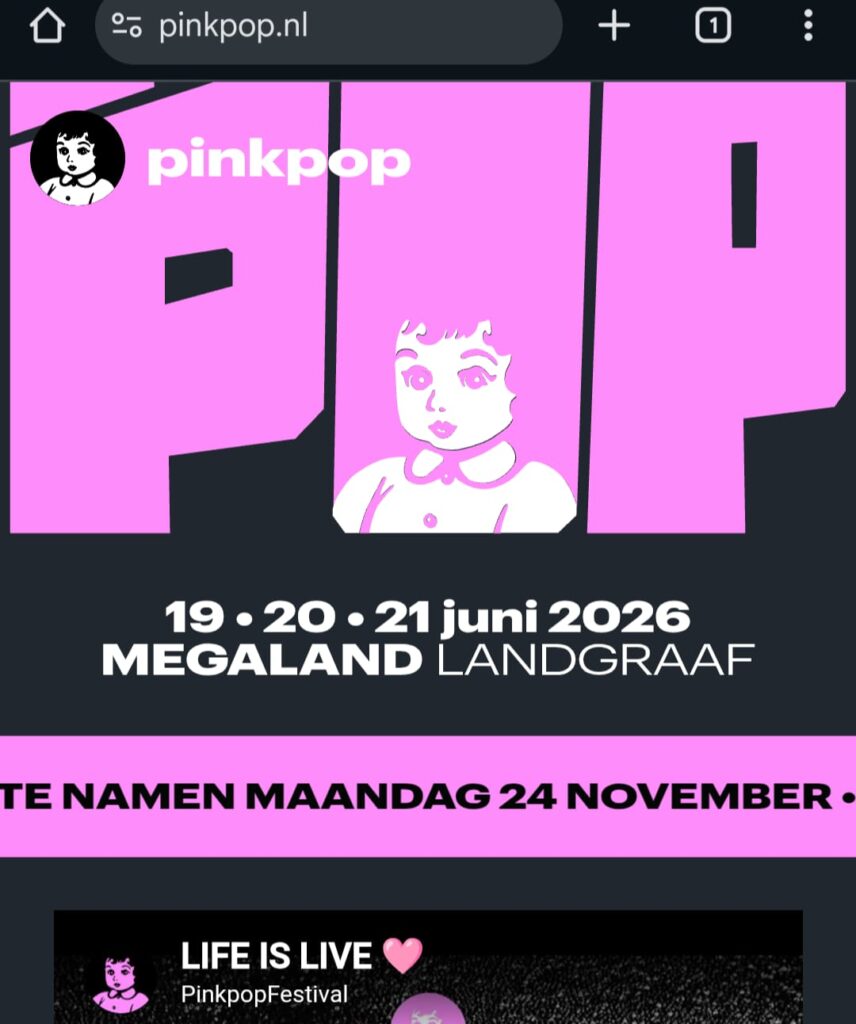 Pinkpop site eerste namen