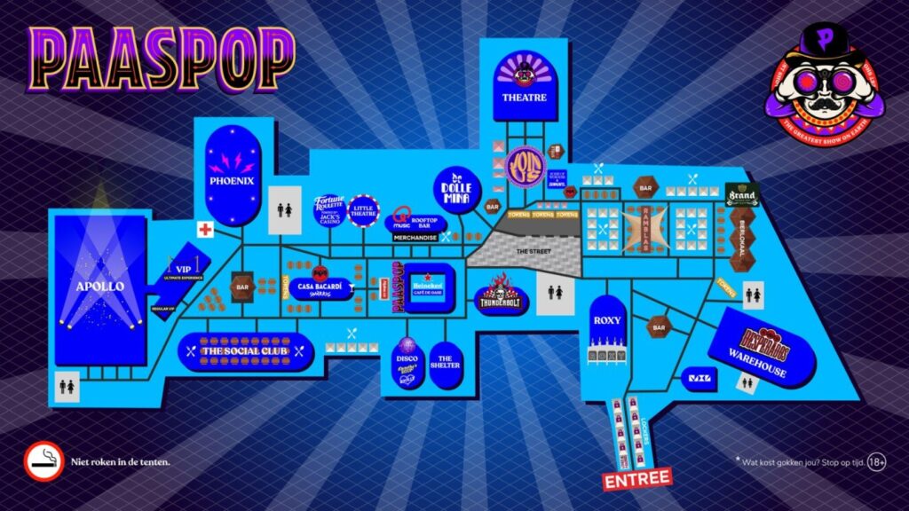 Paaspop 2026 Plattegrond